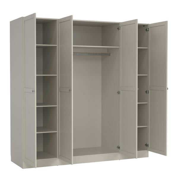 Furniture To Go Brande Wardrobe with 4 Frame Doors in Cashmere