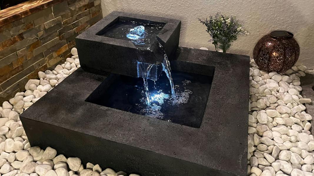 Tranquillity Water Features Oasis Pour Contemporary Water Feature
