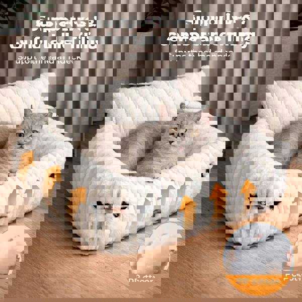 Skylos Pet Sofa Couch Bed for Cats Small Dog Washable Expandable Soft Deep Sleep