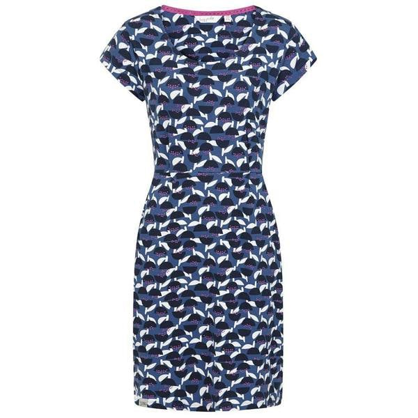Lazy Jacks Women's Stem Capped Sleeved Dress - Blue