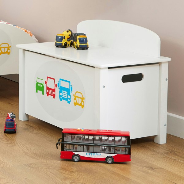 Liberty House Toys Kid's Wooden Transport Toy Box