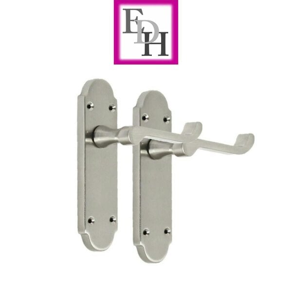 EDH Door Hardware Satin Chrome Modern Fresh Epsom Internal Door Handles
