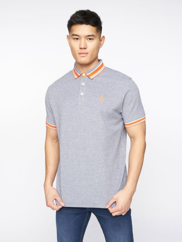Crosshatch Cratmoore Polo Dark Grey Marl