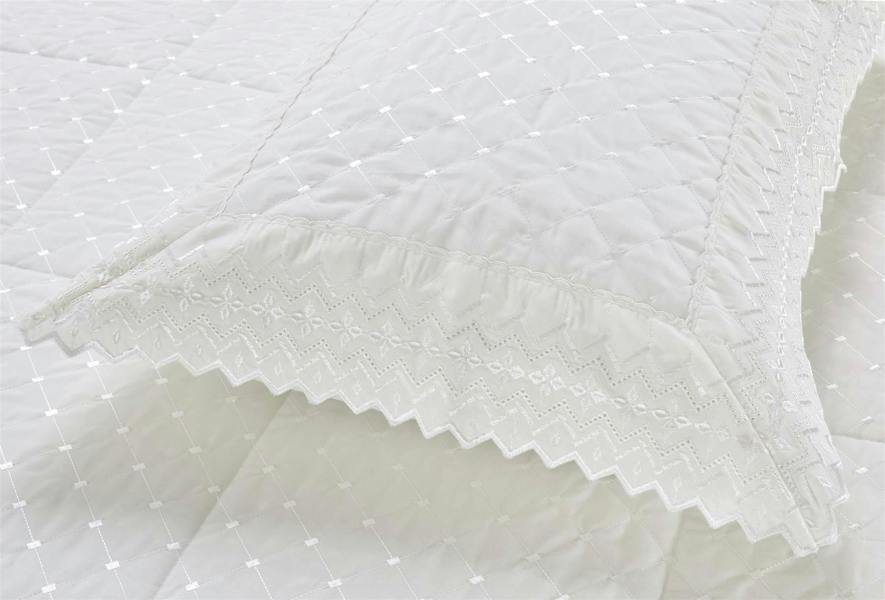 Richmond White Bedspread Set 254x254cm