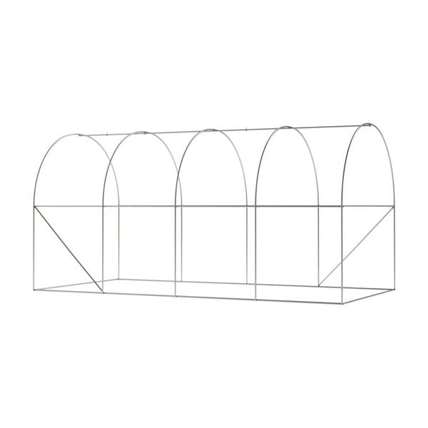 Green Outdoor Walk-in Tunnel Greenhouse with Steel Frame Greenhouses Living and Home