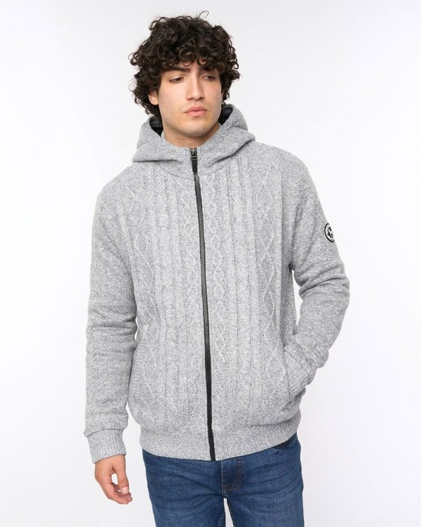Bewley & Ritch Tonbridge Cardigan Light Grey Marl