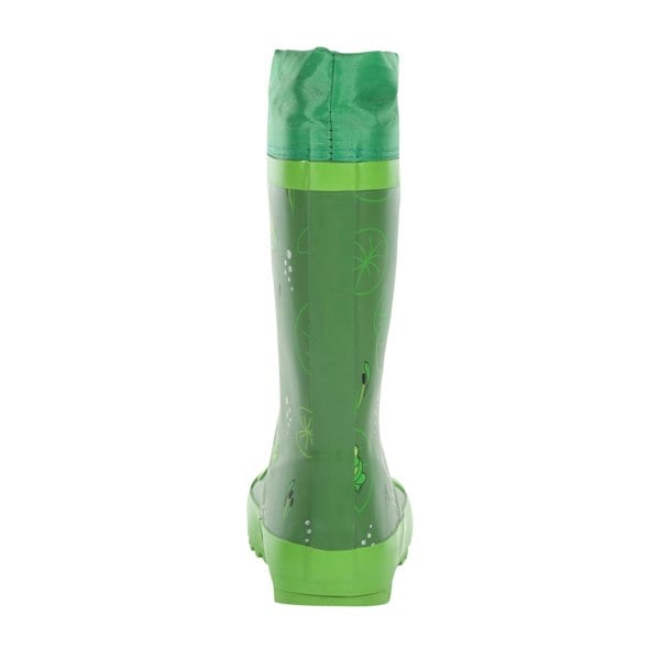 Regatta Childrens/Kids Mudplay Jnr Frog Square Wellington Boots - Frog Green