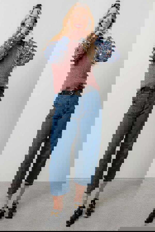 Lily & Me Eva Cotton Knit Tank Top Antique Rose