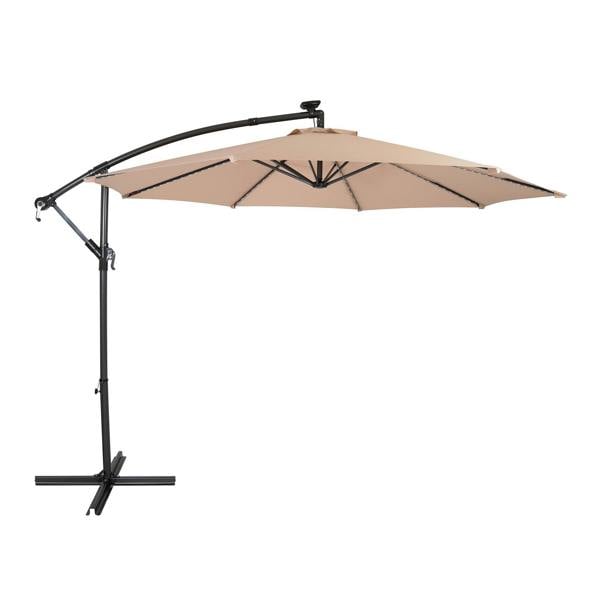 Jardi LED Cantilever Parasol 3m – Beige