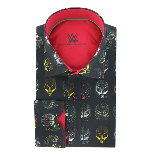 WWE: REY MYSTERIO MASK PRINT SHIRT - Premium Men's Patterned Shirt by Claudio Lugli | Bold Design, Tailored Fit, Best Printed Shirts