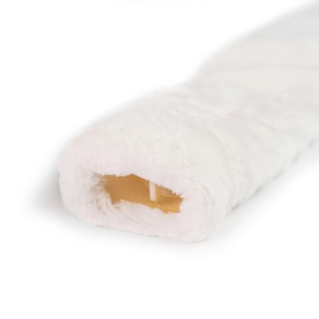 CosyPanda Long Silky Soft White Faux Fur Hot Water Bottle