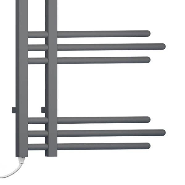 MYHOMEWARE Anthracite Grey 500mm Wide 900mm High Sydney Designer Pre-Filled Electric Towel Rail Bathroom Radiator