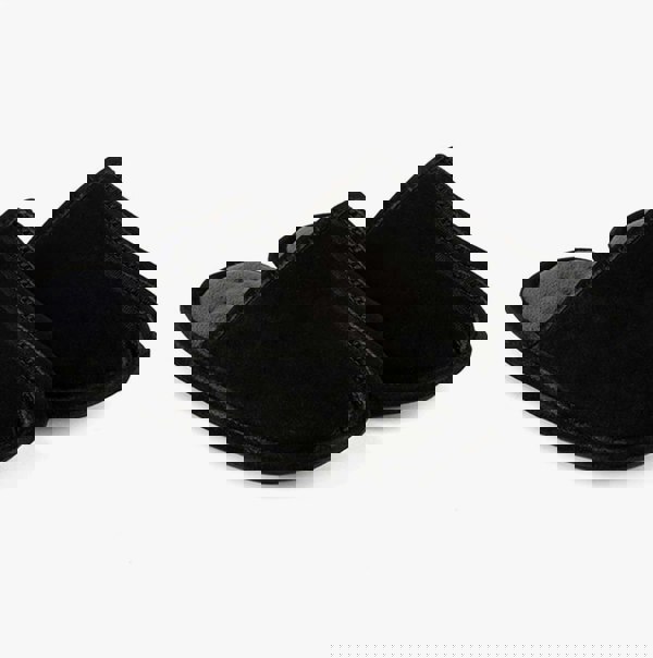 Totes Isotoner Mens Memory Foam Mule Slippers Black
