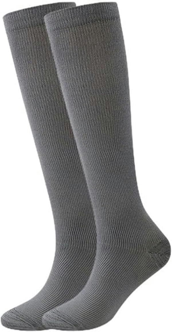 ATEK Unisex Compression Flight Socks Anti-Swelling Travel Support S-M
