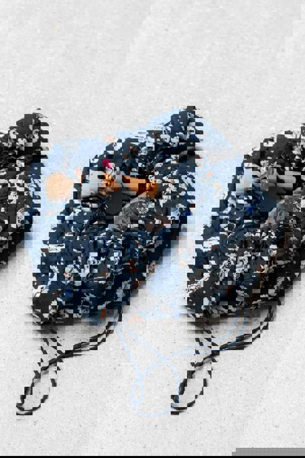 Lily & Me Dapper Cosmetics Drawstring Pouch