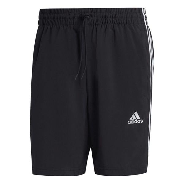 Adidas Mens Essentials Chelsea Aeroready 3 Stripes Shorts - Black