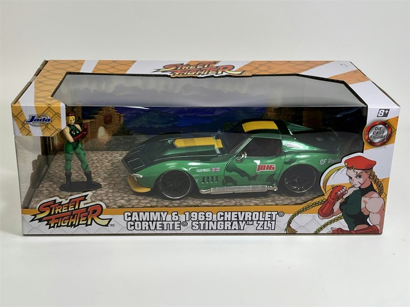 Jada Cammy Street Fighter and 1969 Chevrolet Corvette Stingray ZL1 1:24 253255061 30837