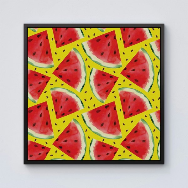 Warren Reed Watermelon Pattern Framed Canvas