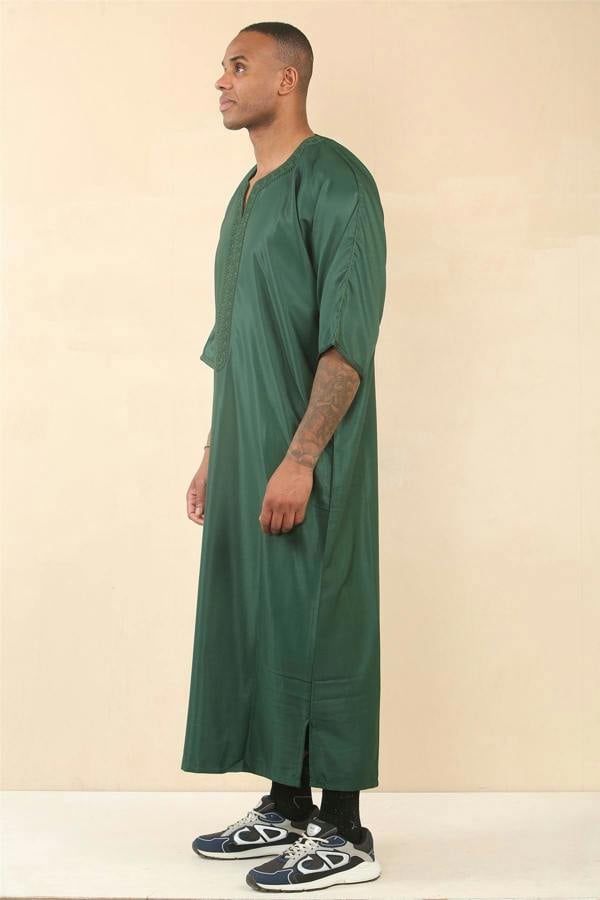 Infinity Leather Men's Moroccan Thobe Djellaba Jubba Robe Eid