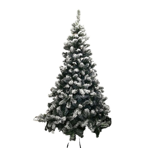Samuel Alexander 7ft Snowy Imperial Pine White Green Fir Artificial Luxury Christmas Tree