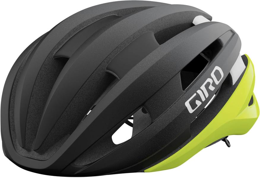 Giro Synthe MIPS II Road Cycling Helmet - Matt Black/Highlight Yellow