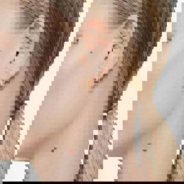 Swarovski Matrix Gold Tone Plated Mini Hoop Earrings 5697228