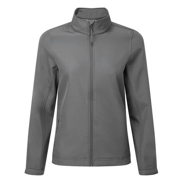Premier Womens/Ladies Windchecker Recycled Printable Soft Shell Jacket - Dark Grey