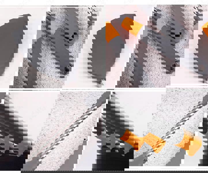 Anygleam 7-piece grey heat-resistant cooking utensil set, includes rice spatula and storage holder—perfect for nonstick cookware.