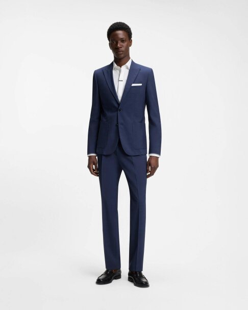 Hugo Arti Mens Extra-Slim-Fit Suit Jacket In A Wool Blend - Open Blue 498