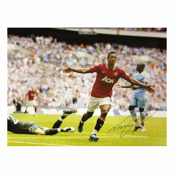 Nani signed Manchester United photo. — Premium framing