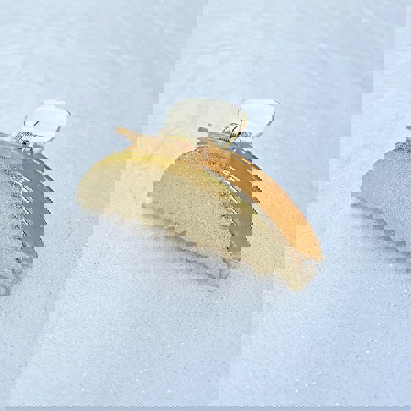 Large Hair Claw Clip Gold Clasp