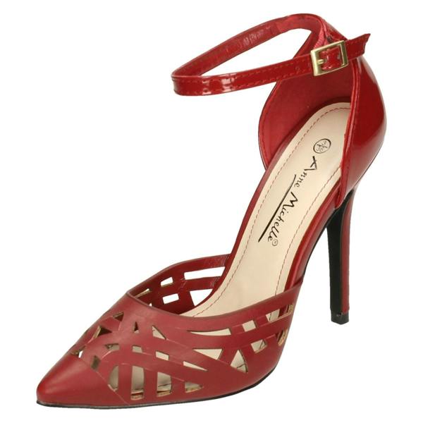 Anne Michelle Ladies Anne Michelle Ankle Strap Court Shoes