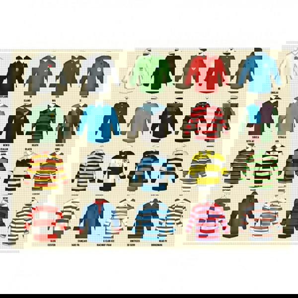Me and My Sport Vintage Rugby Shirts 1000 Piece Jigsaw