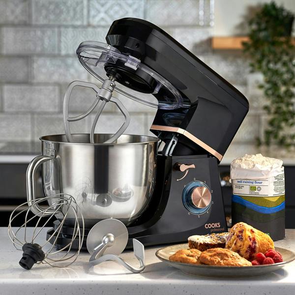 Cooks Professional 7L Stand Mixer | Black / Rose Gold
