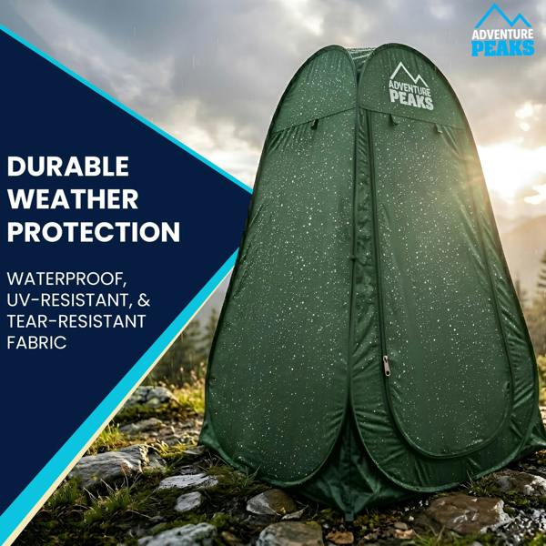 ADVENTURE PEAKS Pop up Changing Tent – Portable Toilet Tent Waterproof Privacy Shelter, Pop Up Changing Tent For Camping, Travel, Beach & Hiking