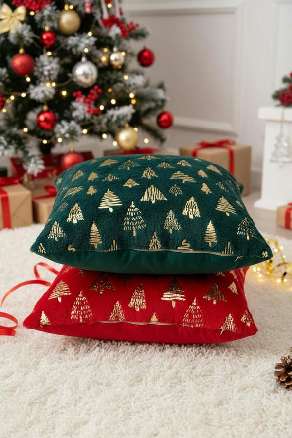 Living and Home Christmas Themed Plush Throw Pillows