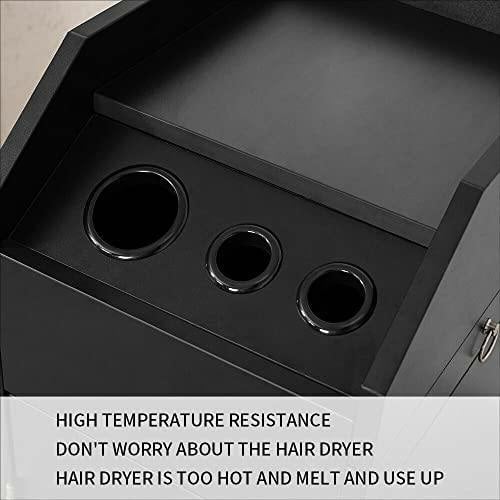 HYGRAD BUILT TO SURVIVE Lockable Wooden Salon & Barber Cart on Wheels | HYGRAD®