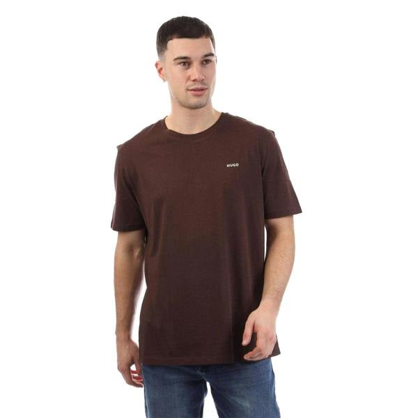 Hugo Mens Dero 99 Cotton Regular T-Shirt - Brown - 