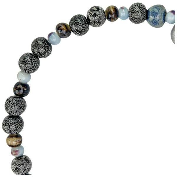 Nimmy Friends Nimmy Big Eye Cute Pet Silver Shaded Cat Mobile Phone Chain Bag Charm Ceramic Bracelet Grey -N-XDY-SL-023