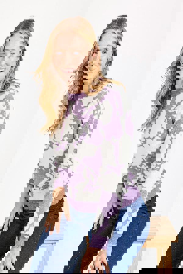 Floral Jacquard Jumper