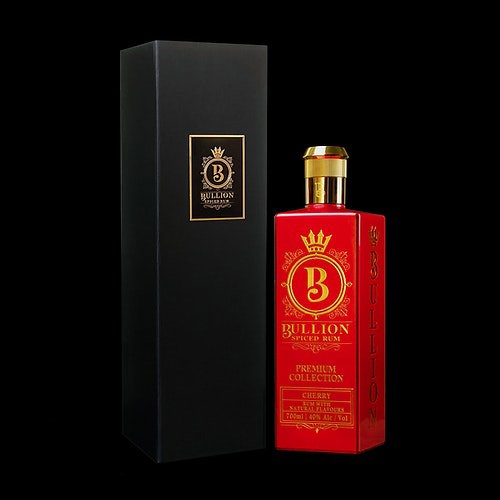 Bullion Cherry Spiced Rum Gift Box Edition 70cl 40%