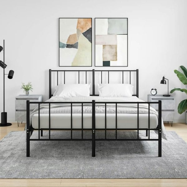 Berkfield Bedside Cabinets 2 pcs Concrete Grey 40x35x50 cm Engineered Wood