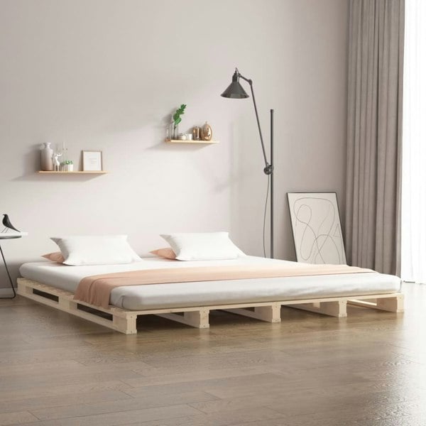 Berkfield Pallet Bed 200x200 cm Solid Wood Pine