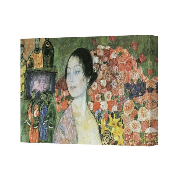 Benjamin Tate Design Canvas 3612 Art Print Woman Portrait Amid Floral Backdrop Impressionist Style