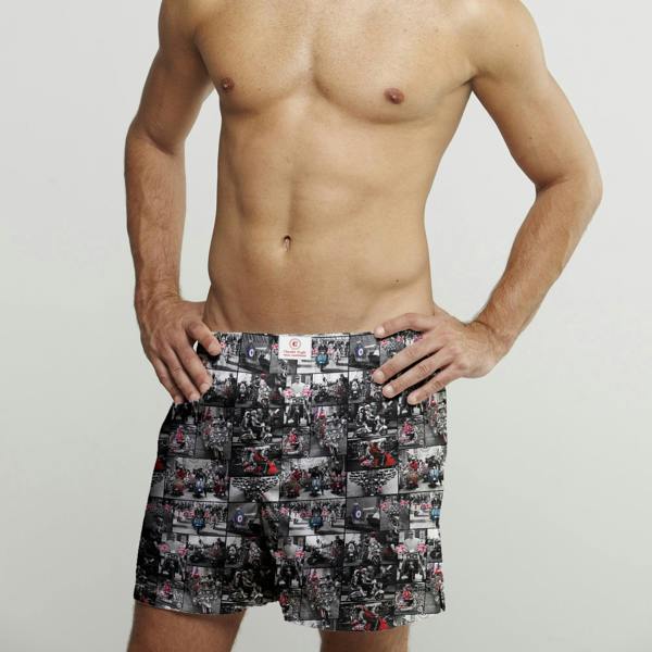 MODS AND ROCKERS COTTON POPLIN PRINT BOXER SHORTS - Premium Men's Patterned Shirt by Claudio Lugli | Bold Design, Tailored Fit, Best Printed Shirts