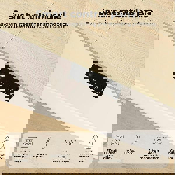 Levede Electric Standing Desk  Adjustable Height Workstation Metal Frame Natural