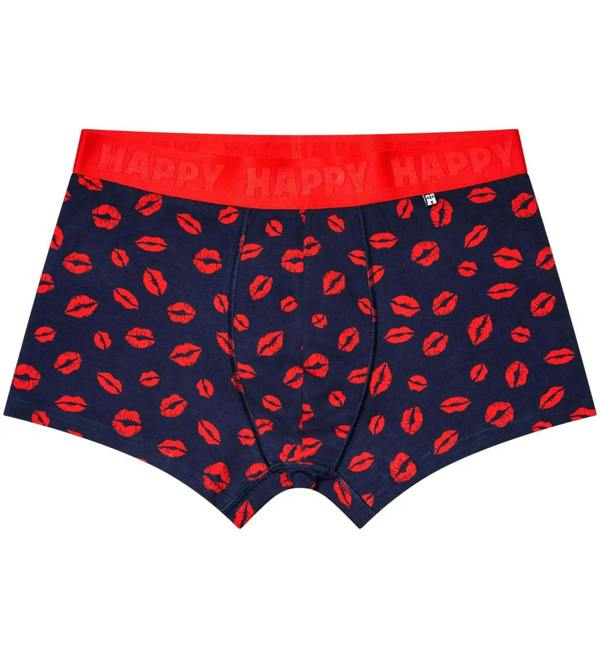 Happy Socks Kisses Boxer Trunk, Navy