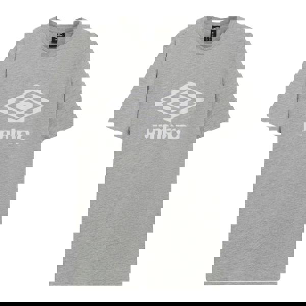 Umbro Mens Stacked Logo T-Shirt - Grey Marl