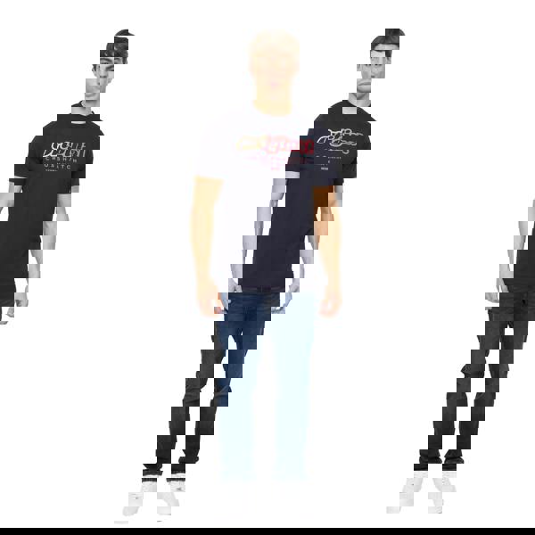 Crosshatch Mens Hybridge T-Shirt - Navy - 