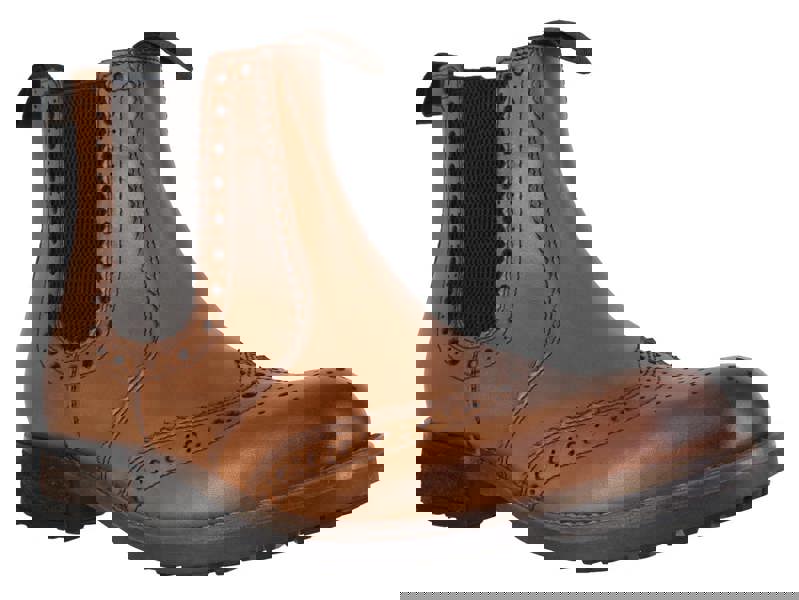 Frank James Chepstow Mens Leather Brogues Chelsea Ankle Boots